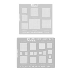 AMAOE 2Pcs Multifunction Solder Tin Planting Template Planting Tin Net for Phone CPU IC Chip Repair