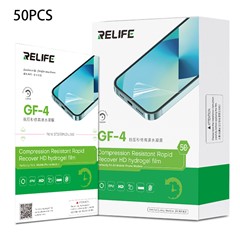 RELIFE GF-4 50Pcs Hydrogel Screen Protector Anti Pressure Self Healing HD Screen Film for Mobile Phones