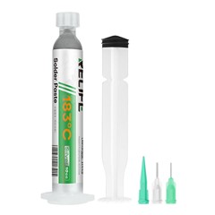 RELIFE HW21S 10CC / 183-Degree Medium Temperature Solder Paste Syringe Design for Soldering (Containing Leaded Silver)