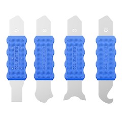 RELIFE TD2 Pro 4Pcs / Set Disassembly Tool for Phone Repair Precision Forged Bendable Steel with Non Slip Silicone Cover