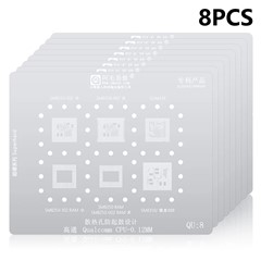 AMAOE QU1-8 8Pcs Tin Planting Net Kit Heat Dissipation Design for Qualcomm QU1-8 System