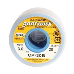 GOOTWICK CP-30B Solder Wick 3.0mm x 20m Desoldering Tin Wire for Electronic Repair / Soldering