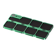 2UUL Aluminum Alloy Magnetic Parts Tray 7 Compartment Organizer for Screw Storage