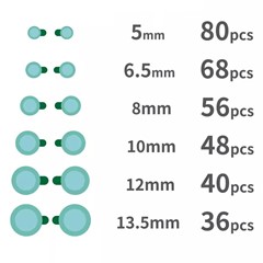 YCS-PT01 328Pcs Mobile Phone Lens Repair Protection Stickers Phone Repair Tool