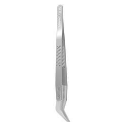 LUOWEI Hard Insulated Ceramic Tweezers for Circuit Board Repair - IS-60 Curved Tip