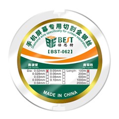 BEST BST-062 0.08mm Diamond Wire Cutting Tool Phone LCD Screen Separator Tool, Length: 100m