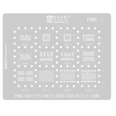 AMAOE EMMC3 BGA Reballing Stencil for BGA162 BGA153 BGA169 BGA221