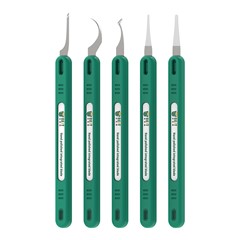 BEST BST-145 5Pcs Multi-Functional Hand-Polished Blade Set Heat-Resistant Integrated Remover Knife Repair Tool Kit