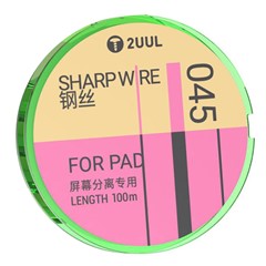 2UUL 045 GS Series 100m Sharp Wire for Tablet Screen Separation Steel Wire - Green