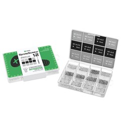 2UUL SC12 1200Pcs Spare Screw 12 Types Phillips Screws for Android Phone Repairs - Gold + Silver