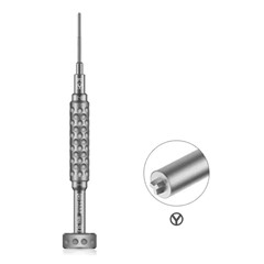 AMAOE AD-3D Precision Screwdriver Bits with Anti-Slip Aluminum Handle Strong Magnetic For Electronic Device Repair - Y-Shape 0.6