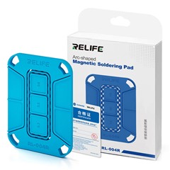 RELIFE RL-004R Curved Magnetic Soldering Pad Soft Heat Resistant For CPU Chips  /  Hard Drive IC Soldering - Blue
