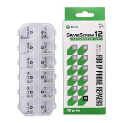 2UUL SC22 SpareScrew12 330Pcs Screw Set 12 Types Phillips Pentalobe Y-Type Screw for iPhone Series