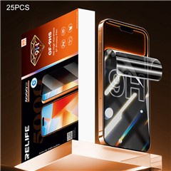 RELIFE GF-9HS 25Pcs 9H Hardness Anti-Spy Screen Protector Full Cover PET Hydrogel Film (Work with SUNSHINE C4 Pro  /  C4 Pro Max) - Black