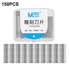 MAANT M077 150Pcs Carving Blades SK5 Steel Knives for Mobile Electronics Disassembly, Specification: 4A
