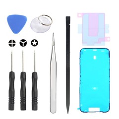 JF-8162 For iPhone 17 Pro Max 9 in 1 Battery Repair Tool Kit with Adhesive Pry Tools Screwdriver Set