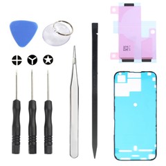 JF-8162 For iPhone 15 Pro Max 9 in 1 Battery Repair Tool Kit with Adhesive Pry Tools Screwdriver Set