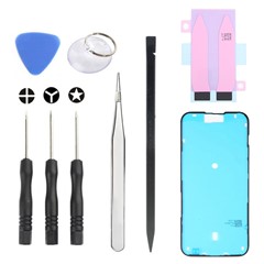 JF-8162 For iPhone 15 Plus 9 in 1 Battery Repair Tool Kit with Adhesive Pry Tools Screwdriver Set