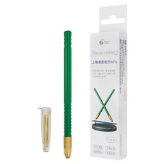 LANRUI M24 Red Copper Plating Desoldering Needle Kit Anti-slip Handle Ball Head Dragging Needle Set for Phone Socket Battery Connector