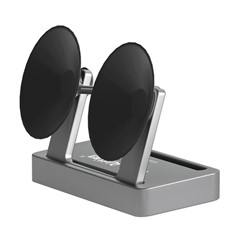  crazy horse texture leather card holder case Stand for Amazon Fire Phone - Black