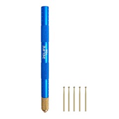 RELIFE TO6 Desoldering Needle Set Pure Copper Gold Plated Ball Tip Desoldering Needle Kit for Motherboard Repair