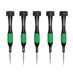 LUOWEI 5Pcs Magnetic Precision Screwdriver Set Silent Bearing for Electronics Repair