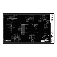LUOWEI LW-M3 27 Inch Multifunction Repair Mat 500 Degree Celsius Heat Resistant Insulation Pad for Electronics