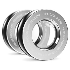 RF4 0.5X Microscope Auxiliary Objective Lens WD165 Barlow Lens for Precision Work