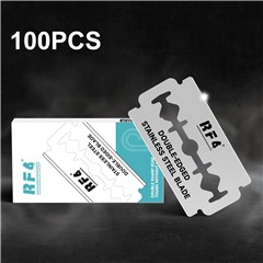 RF4 RF-BD02 100Pcs Double-Sided Stainless Steel Blades 0.1mm Thin Sharp Blades for Phone Repair Cutting