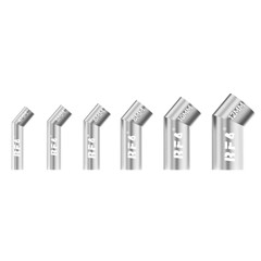 RF4 RF-R6A 6Pcs Angled Air Gun Nozzle Kit 360° Rotation 4-12mm Nozzle for Hot Air Station