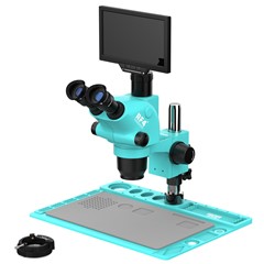RF4 RF-6565TVD2-YS010W 6.5X-65X Trinocular Stereo Microscope with 10 inch HD Monitor for Electronics Repair