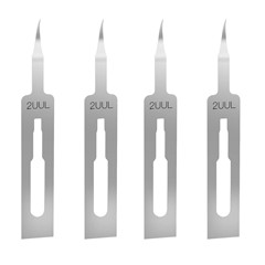 2UUL BL01 4Pcs MicroFix Hook Blades Hand Forged Adhesive Scraper Tool for Phone PCB Underfill Clean