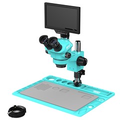 RF4 RF7050TVD2-YS010W 7-50X Synchronized Zoom Trinocular Microscope with 10 inch 1080P HD Monitor