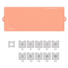 RF4 RF-PO32+ 50cm x 20cm Phone Repair Mat Silicone Pad with Stencil Set for BGA Soldering