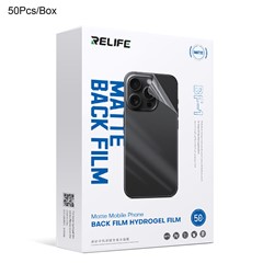 RELIFE BF-1 50Pcs for Smartphones Under 7 Inch Scratch-Resistant Back Film Matte Finish Hydrogel Film