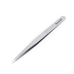 QIANLI INEEZY YK-02 Hand-polished Non-magnetic Precision Stainless Steel 0.1mm Wide Type Pointed Tweezers