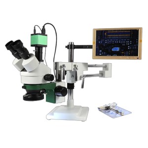BEST BST-X7 Trinocular Stereoscopic Microscope Universal Bracket Mobile Phone Maintenance Microscope
