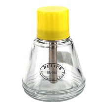 RELIFE RL-055 Empty Glass Water Bottle Copper Core Alcohol Bottle Metal Suction Pipe Pressing Type Automatic Water Bottle