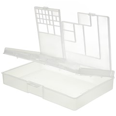 BEST BST-W203 Multi-function Storage Box for Mobile Phone Opening Tools Repair IC Motherboard Screw Parts Double-layer Storage Case