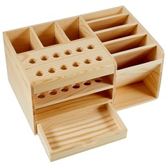 BEST Multi-function Wooden Storage Box Screwdriver Tweezers Holder Mobile Phone Repair Tool Parts Box