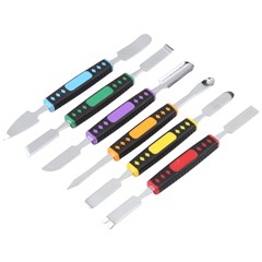 6Pcs / Set Metal Crowbar Phone Laptop Tablet Screen Opening Glue Removal Pry Tools Kit
