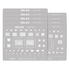 RELIFE RL-044 9Pcs IP Series CPU Integrated Steel Mesh Set A8-A16 CPU Tin Planting Kit