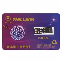 WELLSIM Unlocking Card Sticker SIM Smart Chip for iPhone