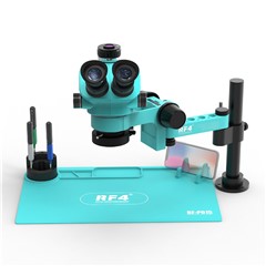 RF4 RF-7050PRO-FO19 Triocular Microscope 7X-50X Magnification Knob Phone Electronic Component Repair