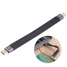 13cm 3A Type C to Type C Fast Charging Cable Portable 10Gbps Flexible FPC Data Cord