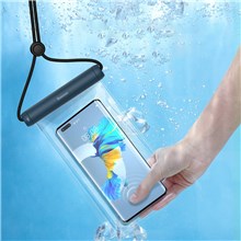 BASEUS Cylinder Slide-cover Waterproof Bag Pro Phone Pouch Cellphone Dry Bag Case for Mobile Phone within 7.2-inch - Blue