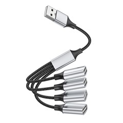 USB Male to 4 Female USB Converter Multi USB Port OTG Splitter Cable Expander Hub for Charging Date Transmission