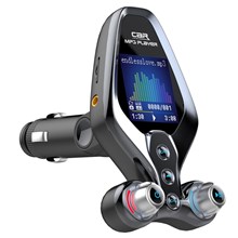 BT26 Voltage Detection Dual USB Ports Car Bluetooth-compatible MP3 Music Player FM Transmitter AUX TF QC3.0 Phone Fast Charging Adapter