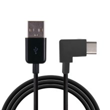 For iPhone 15 Series UC-011-BK-3.0M 90 Degree Right Angled USB 3.1 Type-C USB Cable for Tablet & Mobile Phone (3m)