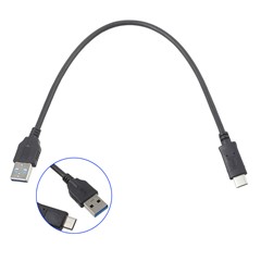 For iPhone 15 / 16 Series 30cm Type-C to USB 3.0 Male 3A Charging Cable 5Gbps Data Sync Cord